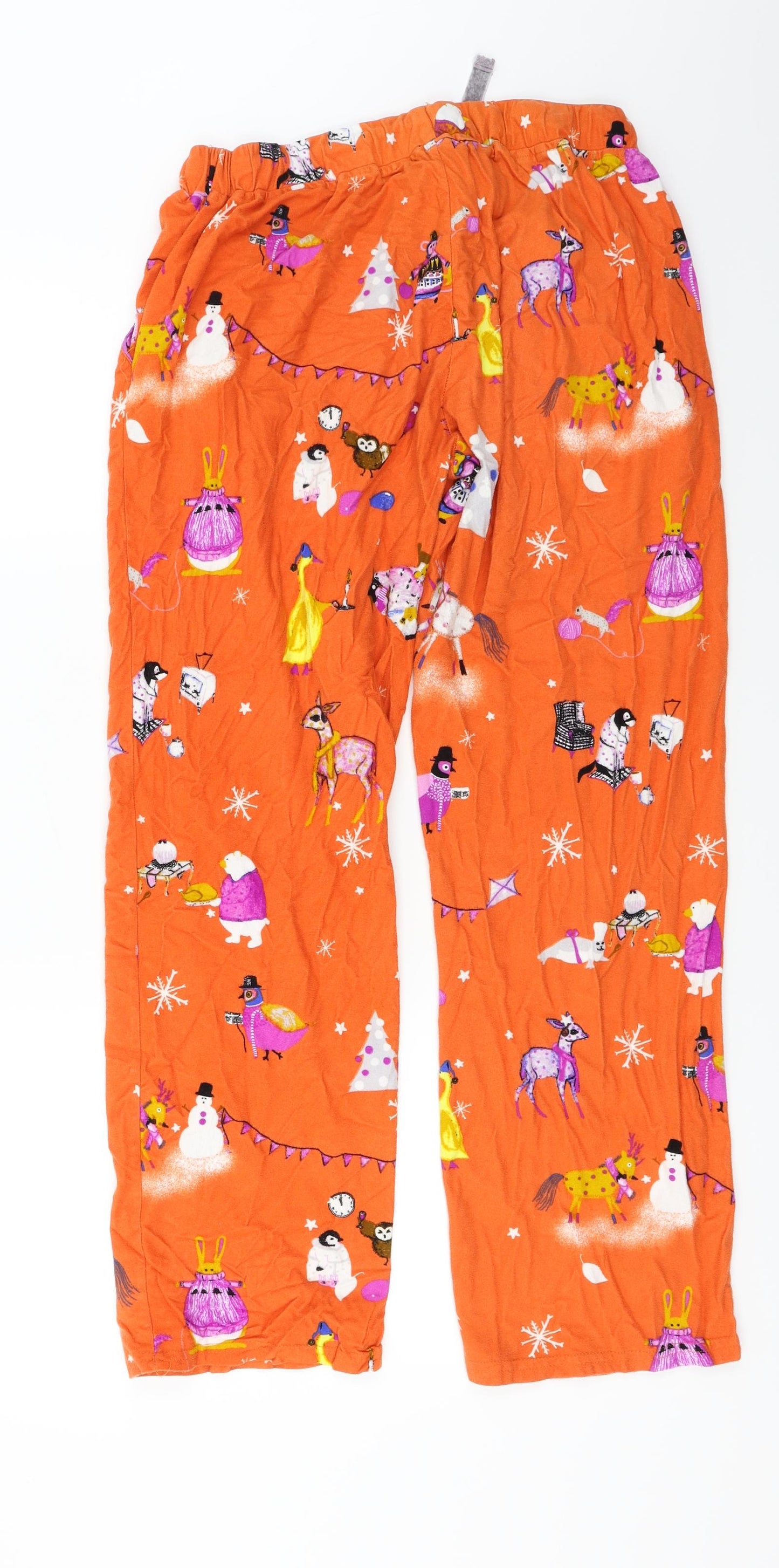 NEXT  Womens Orange   Trousers  Size M L25 in - christmas trousers