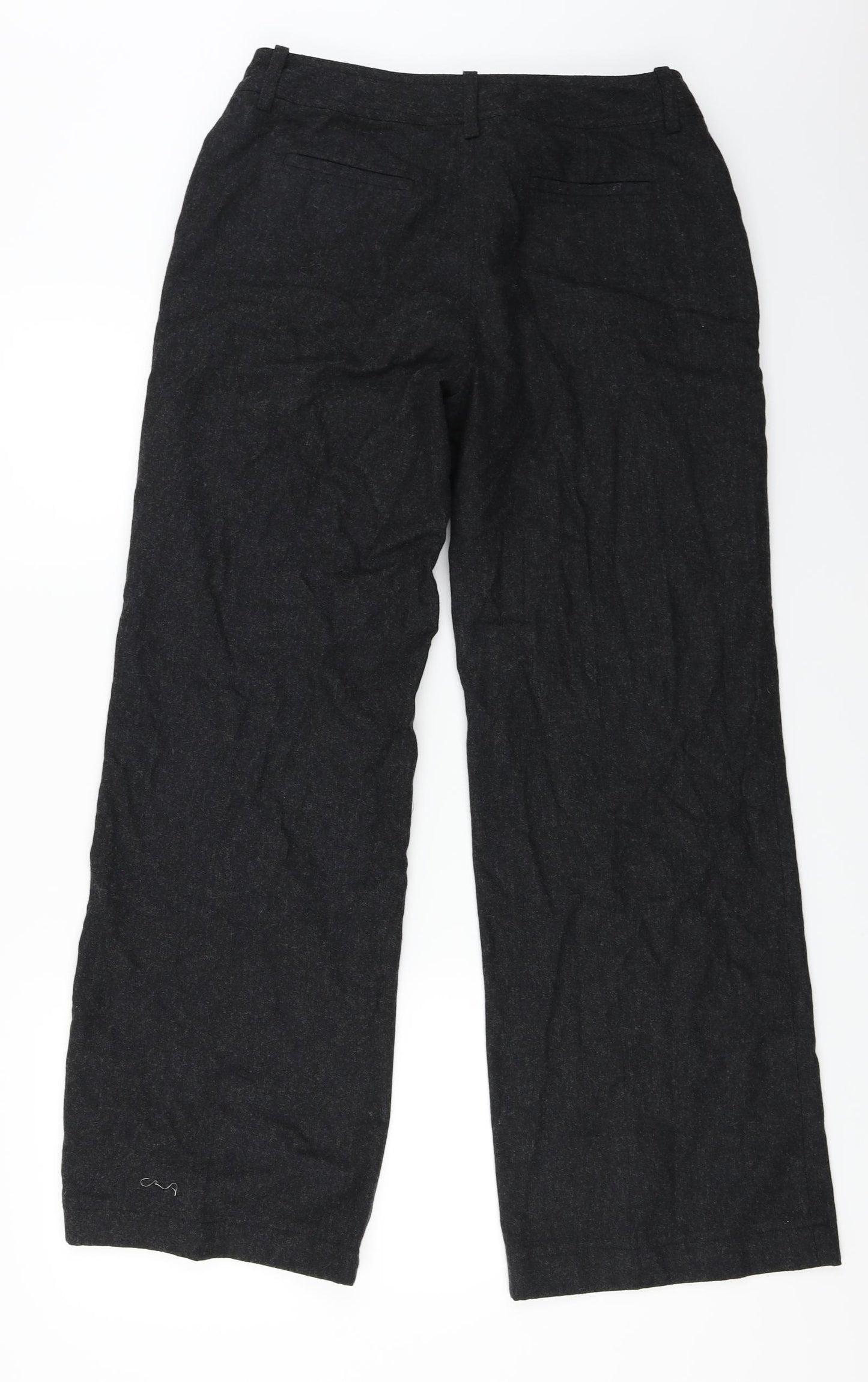 keu Womens Black   Trousers  Size 12 L27 in