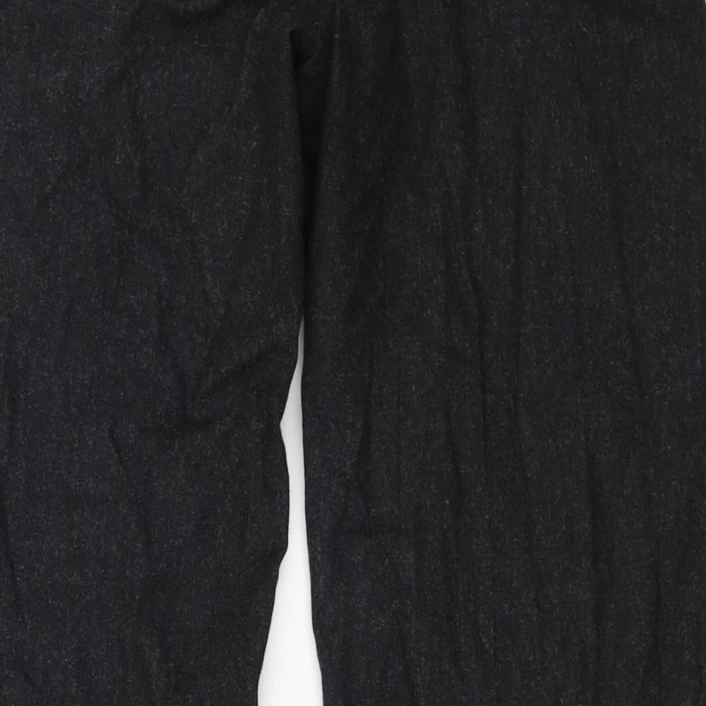 keu Womens Black   Trousers  Size 12 L27 in