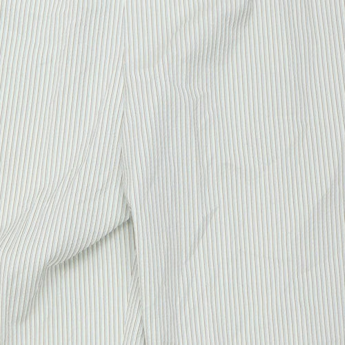 Marks and Spencer Womens Green Striped  Capri Trousers Size 20 L28.5 in