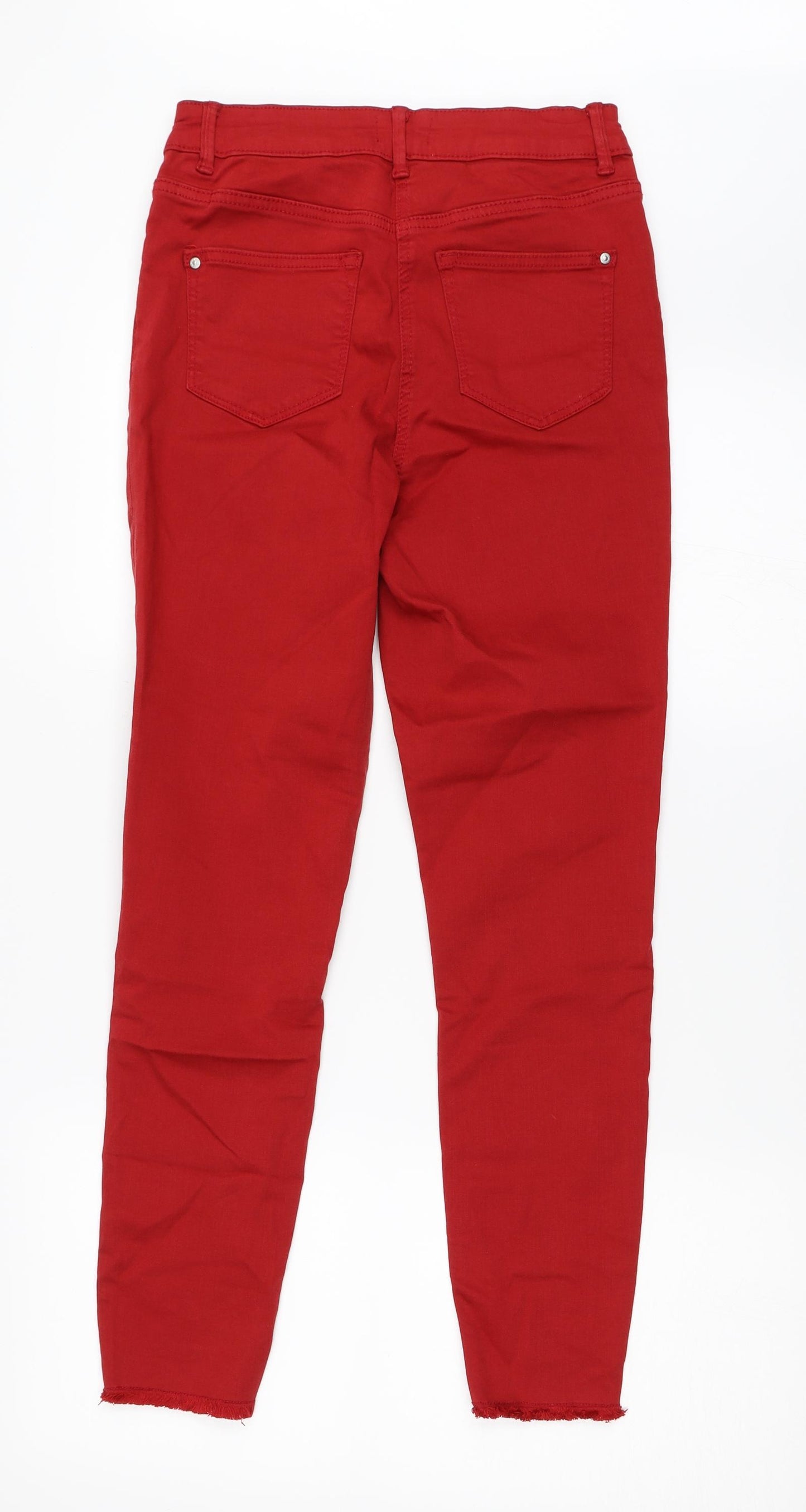 Matalan Womens Red   Skinny Jeans Size 10 L27 in