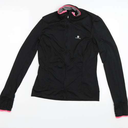 DOMYOS Womens Black   Full Zip Sweatshirt Size 40