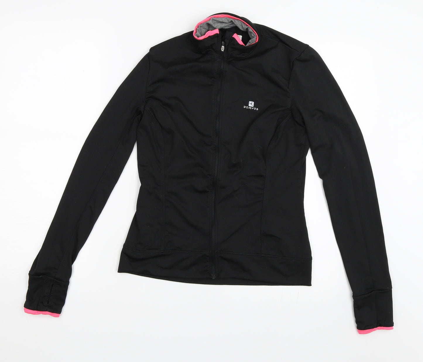 DOMYOS Womens Black   Full Zip Sweatshirt Size 40