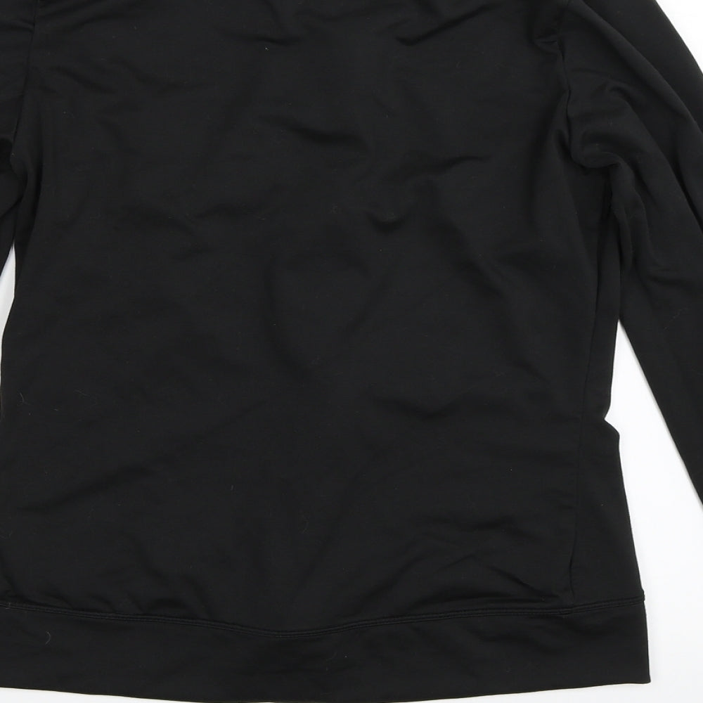DOMYOS Womens Black   Full Zip Sweatshirt Size 40