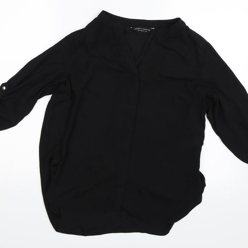 Dorothy Perkins Womens Black   Basic Button-Up Size 10