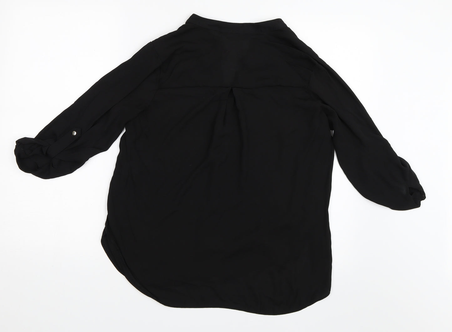 Dorothy Perkins Womens Black   Basic Button-Up Size 10