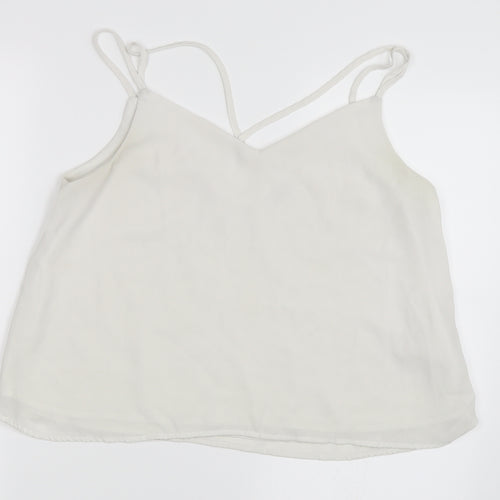 Pimkie Womens White   Camisole Blouse Size M