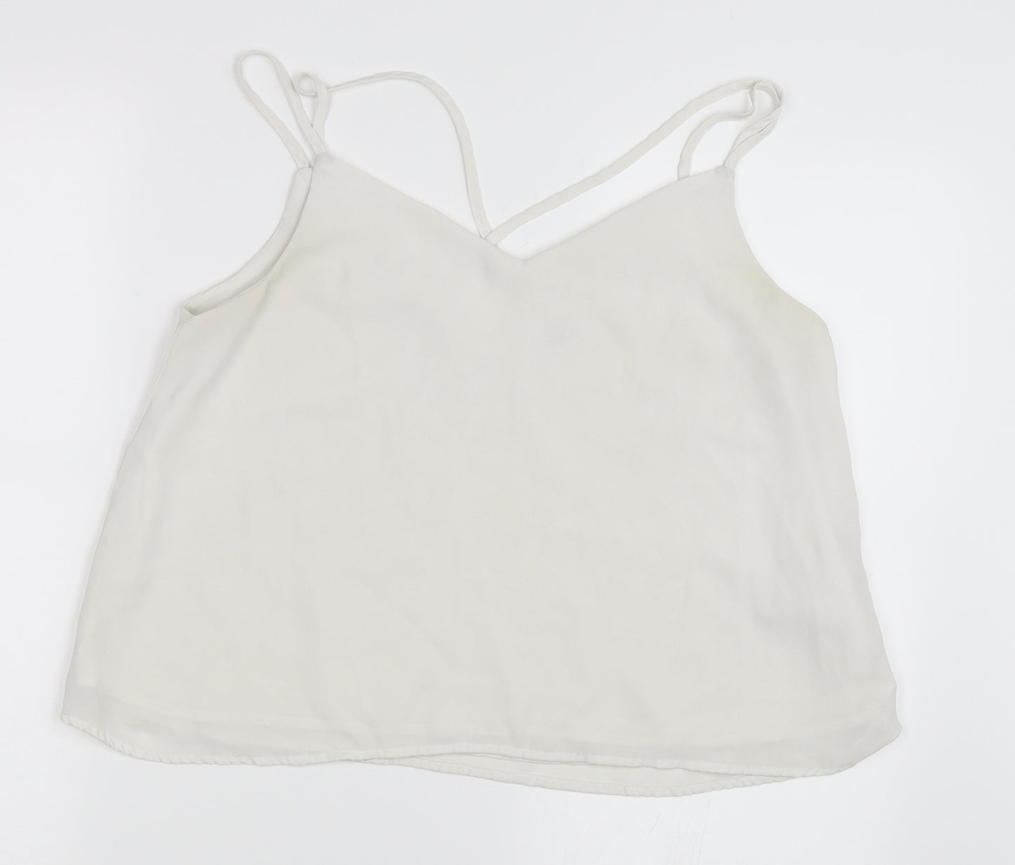 Pimkie Womens White   Camisole Blouse Size M