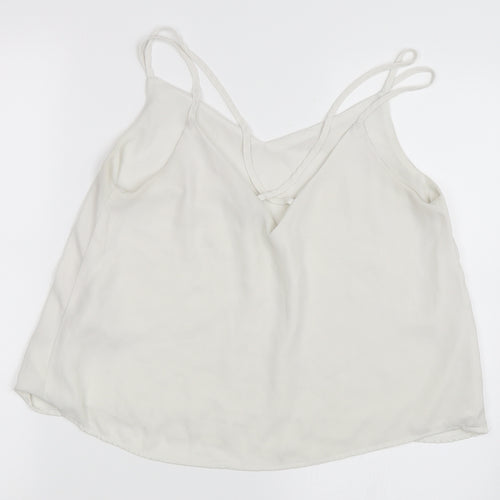 Pimkie Womens White   Camisole Blouse Size M