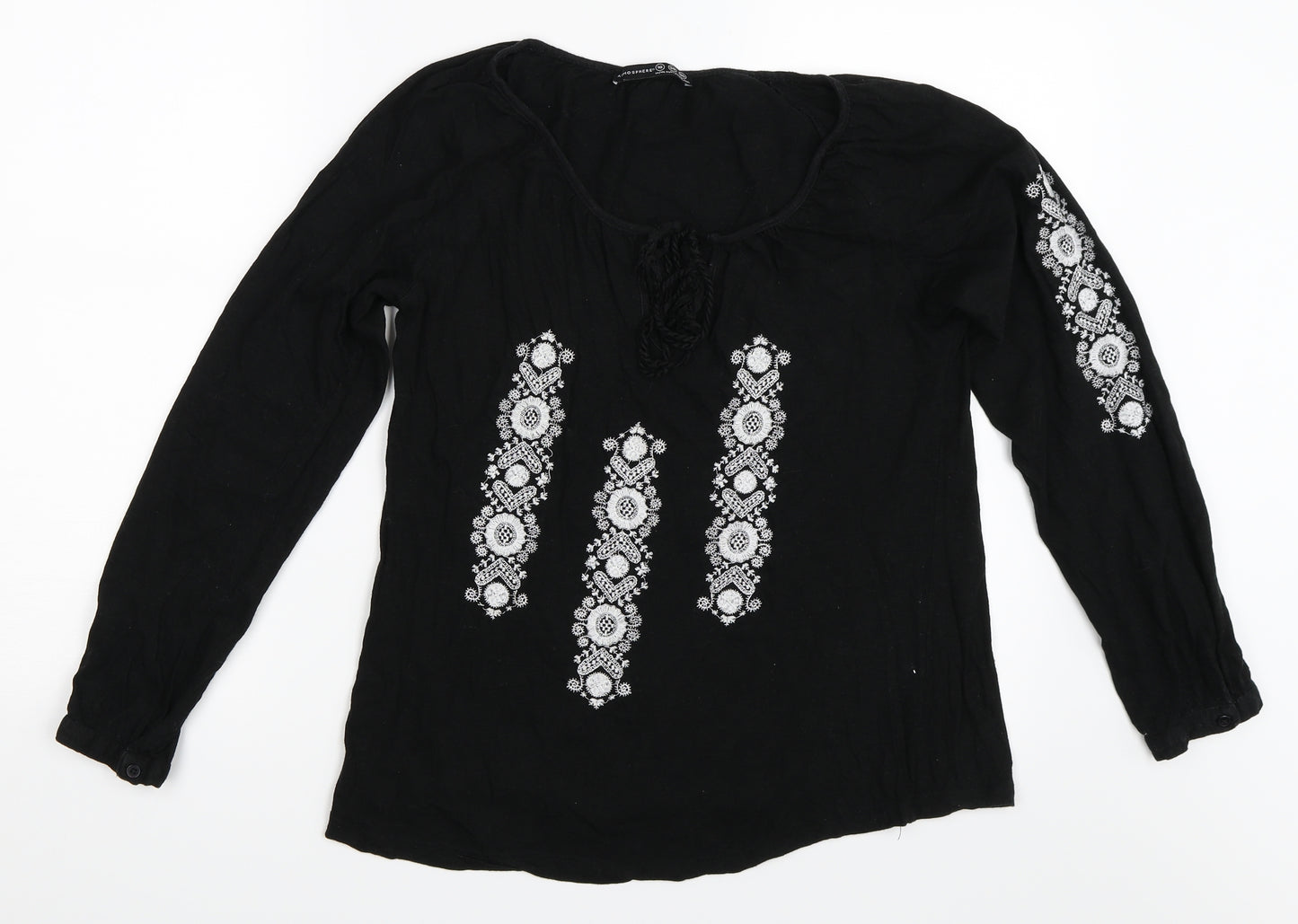 Atmosphere Womens Black   Basic T-Shirt Size 10