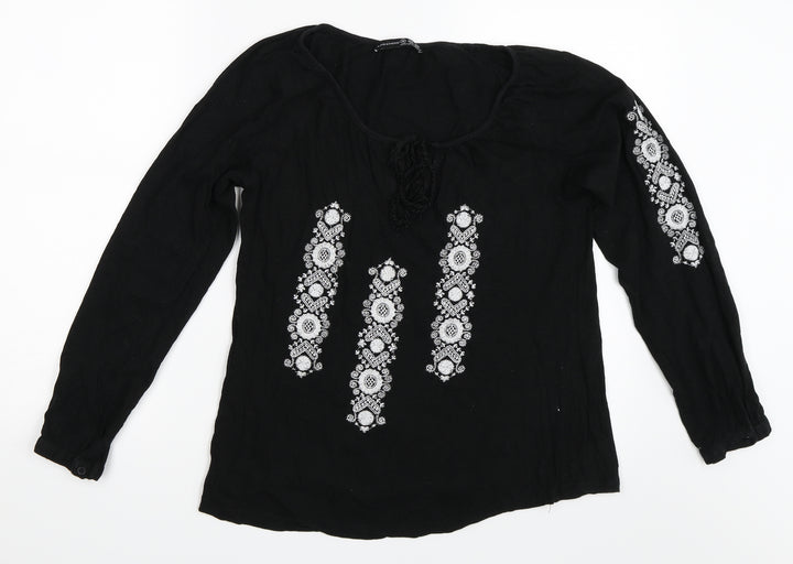Atmosphere Womens Black   Basic T-Shirt Size 10