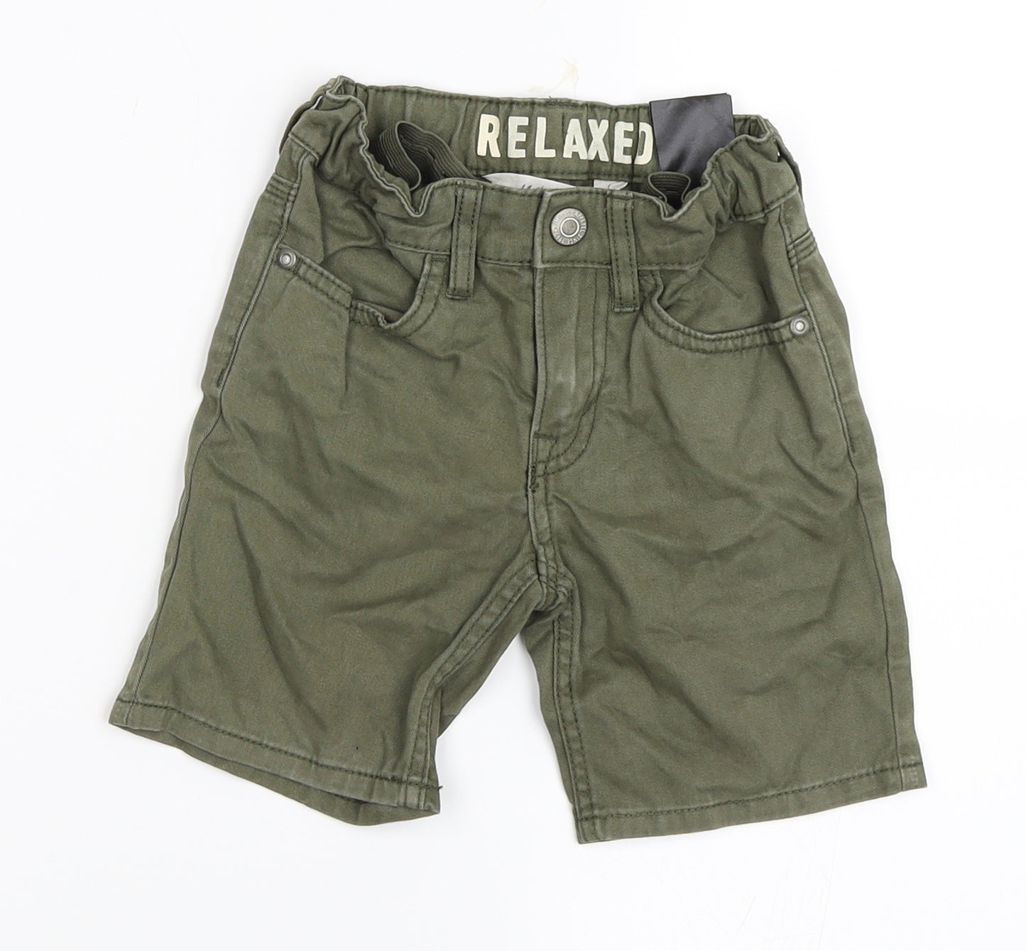 H&M Boys Green   Chino Shorts Size 2-3 Years