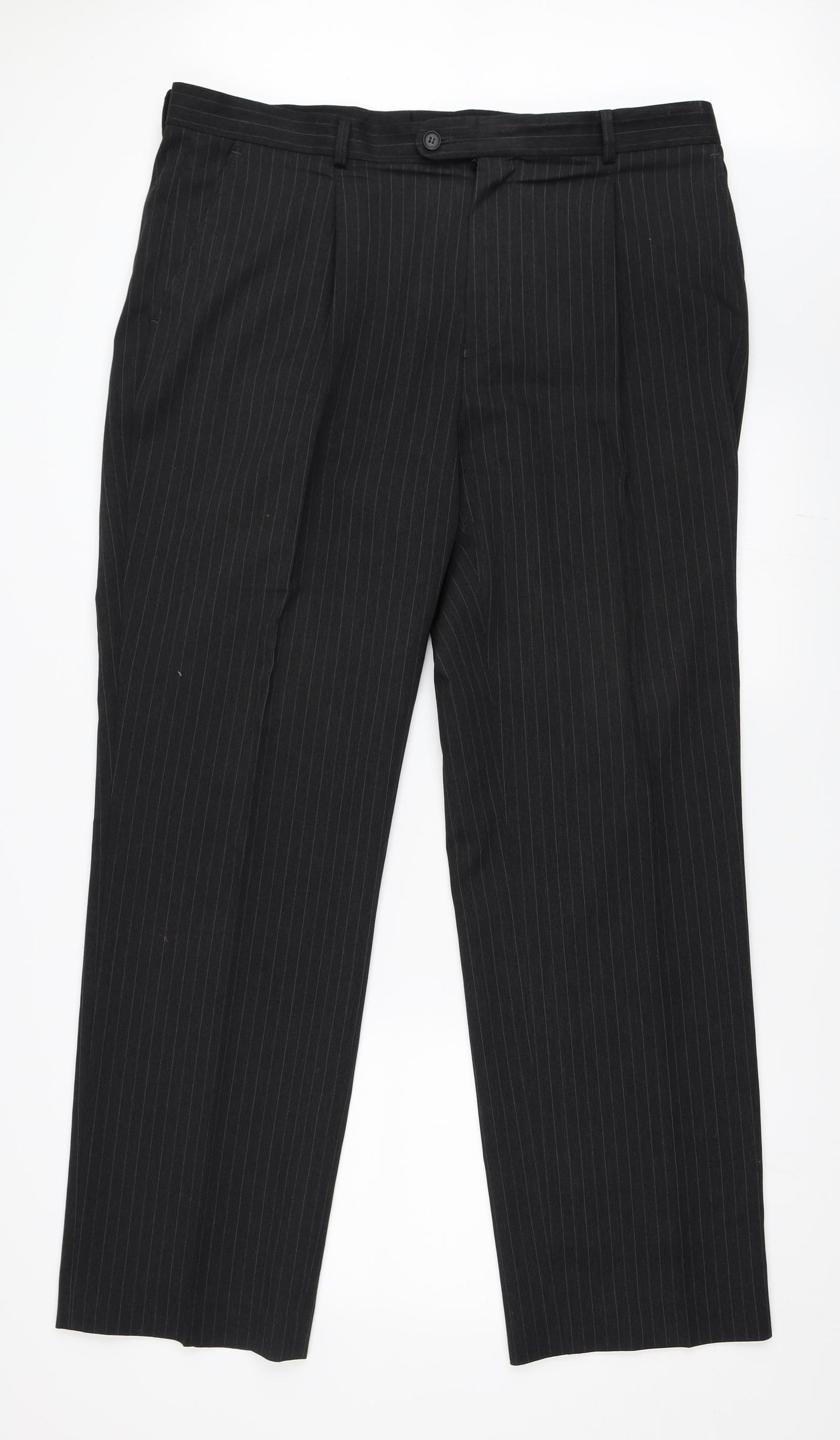 Taylor & Wright Mens Black   Trousers  Size 38 in L31 in