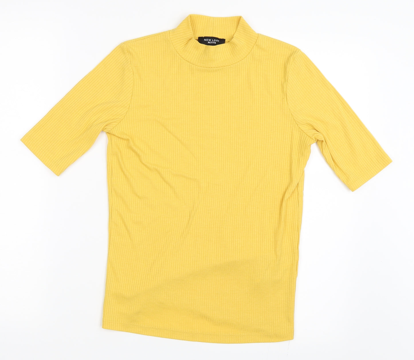 New Look Womens Yellow   Basic T-Shirt Size 10