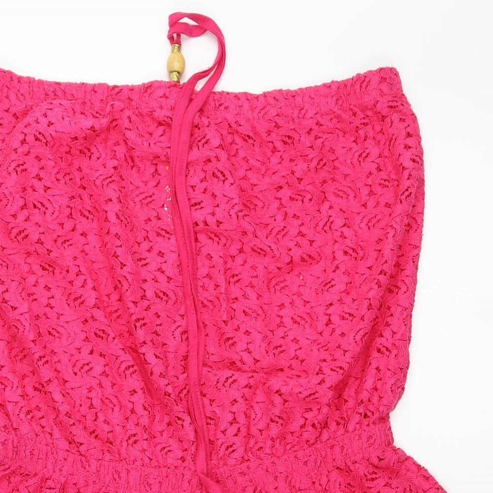 Primark Womens Pink   Playsuit One-Piece Size 14