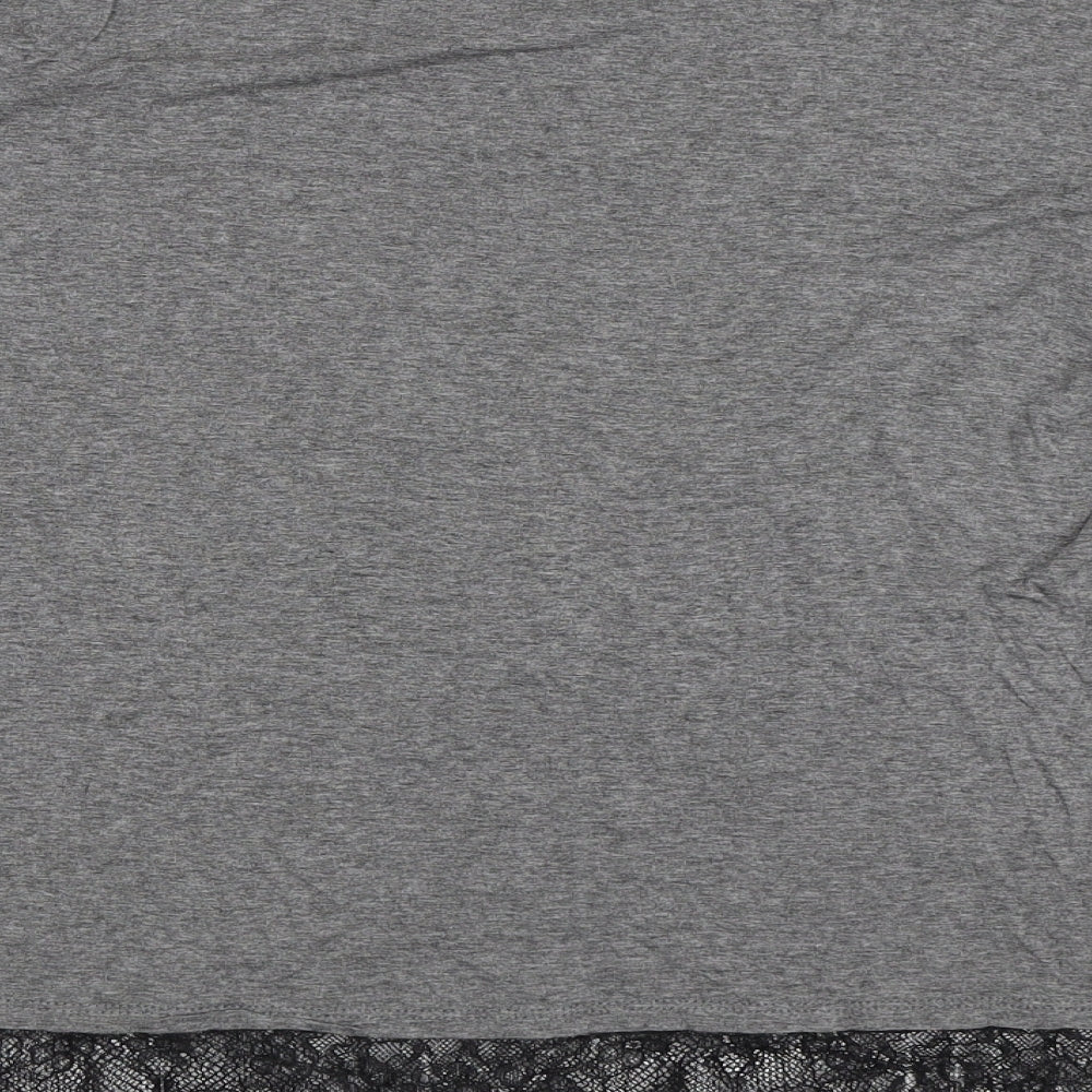 H&M Womens Grey   Basic T-Shirt Size M