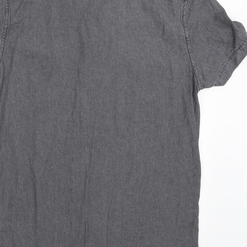 Cedar Wood State Mens Grey  Denim  Button-Up Size M