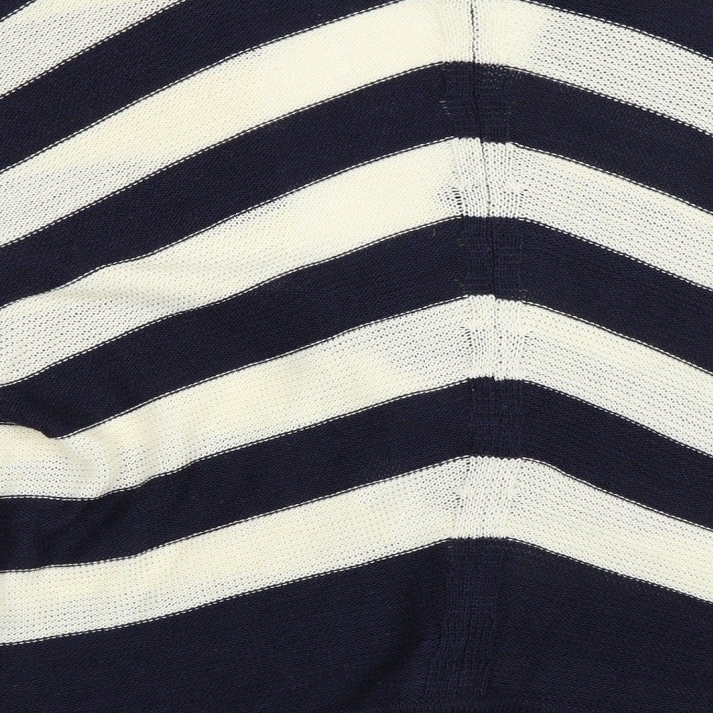 Atmosphere Womens Ivory Striped  Cardigan Jumper Size L