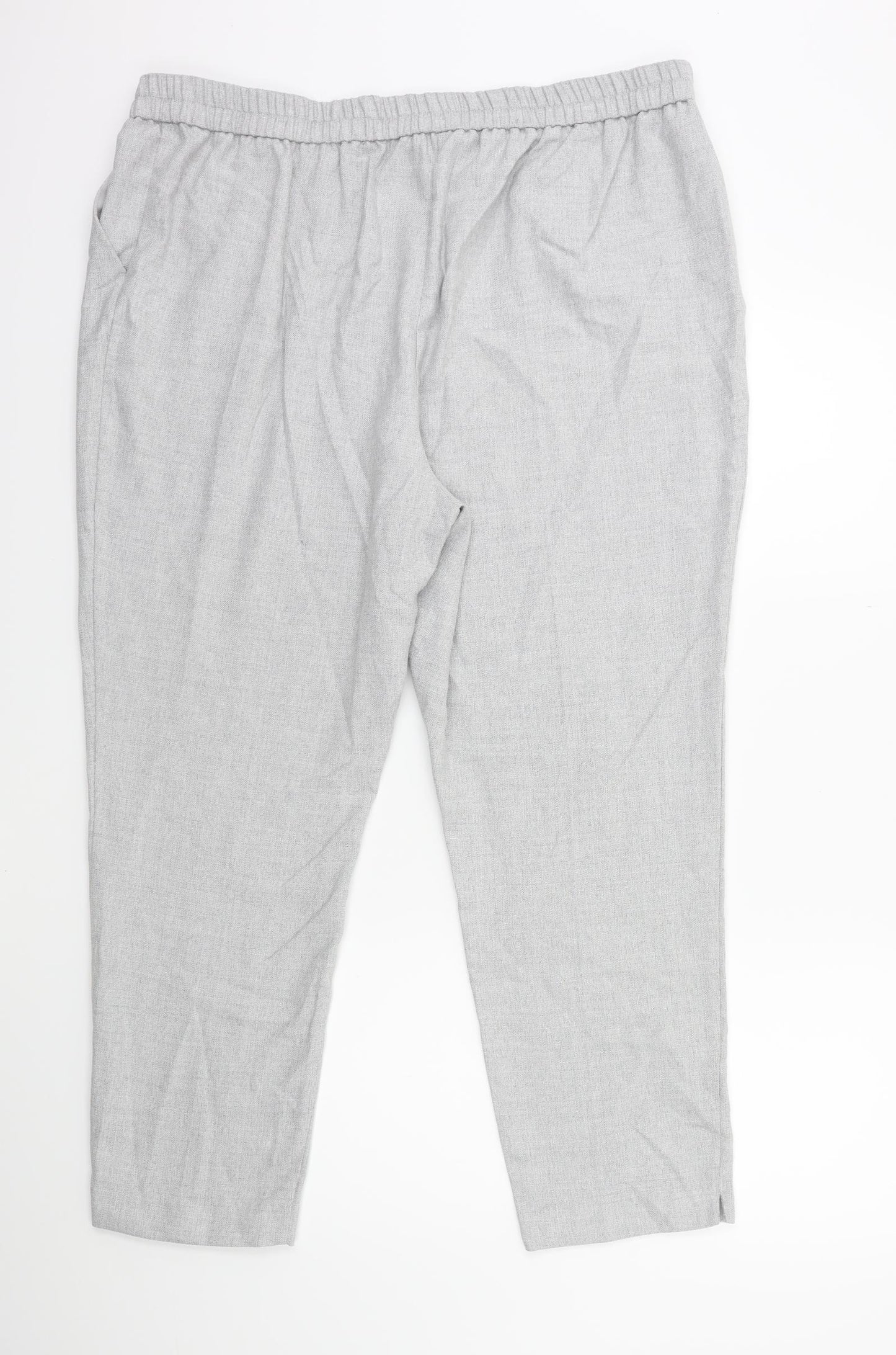Papaya Womens Grey   Trousers  Size 20 L29 in