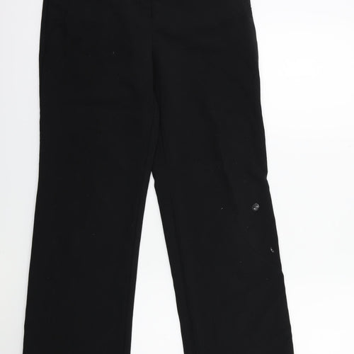 Peacocks Womens Black   Trousers  Size 12 L28 in