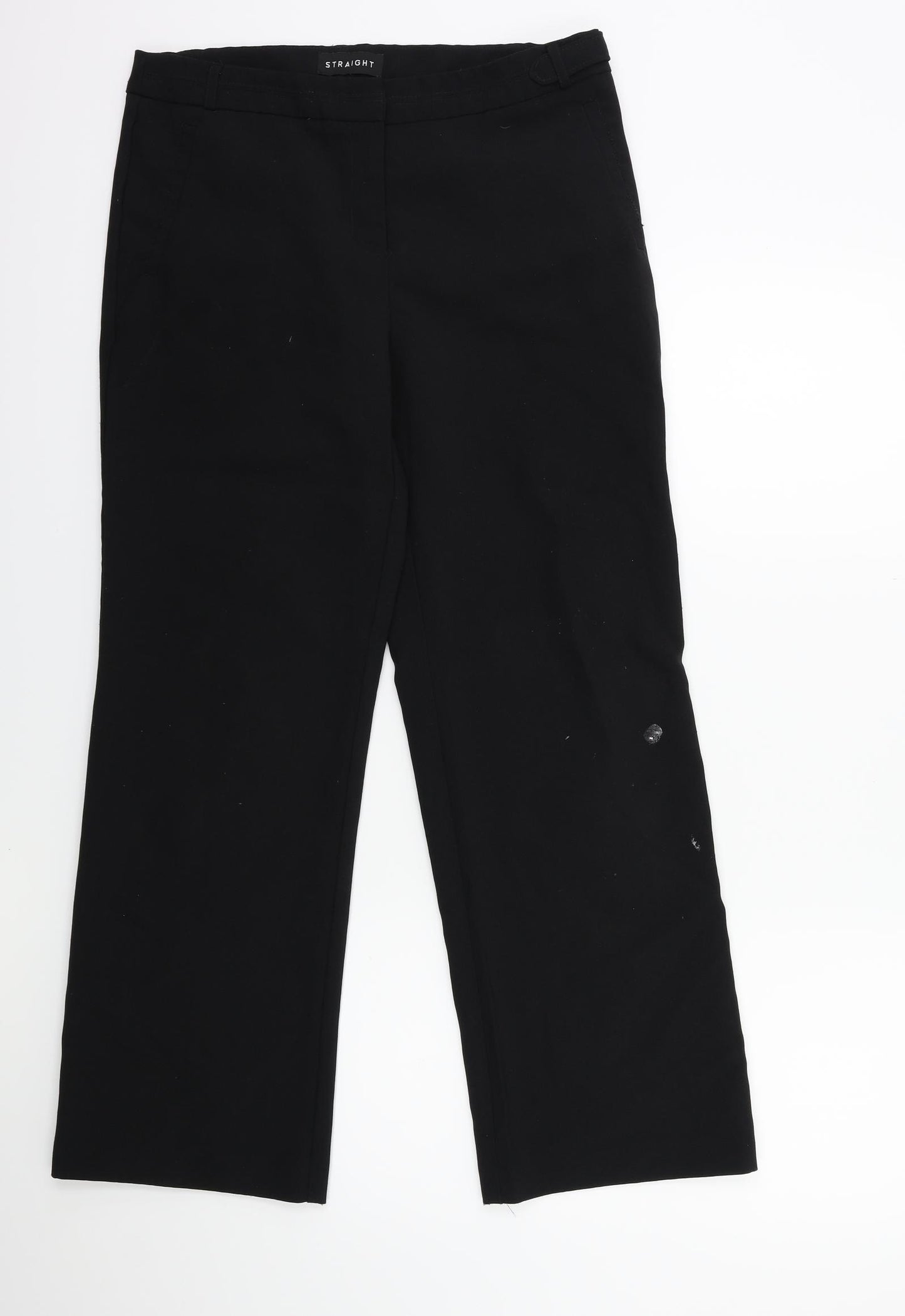 Peacocks Womens Black   Trousers  Size 12 L28 in