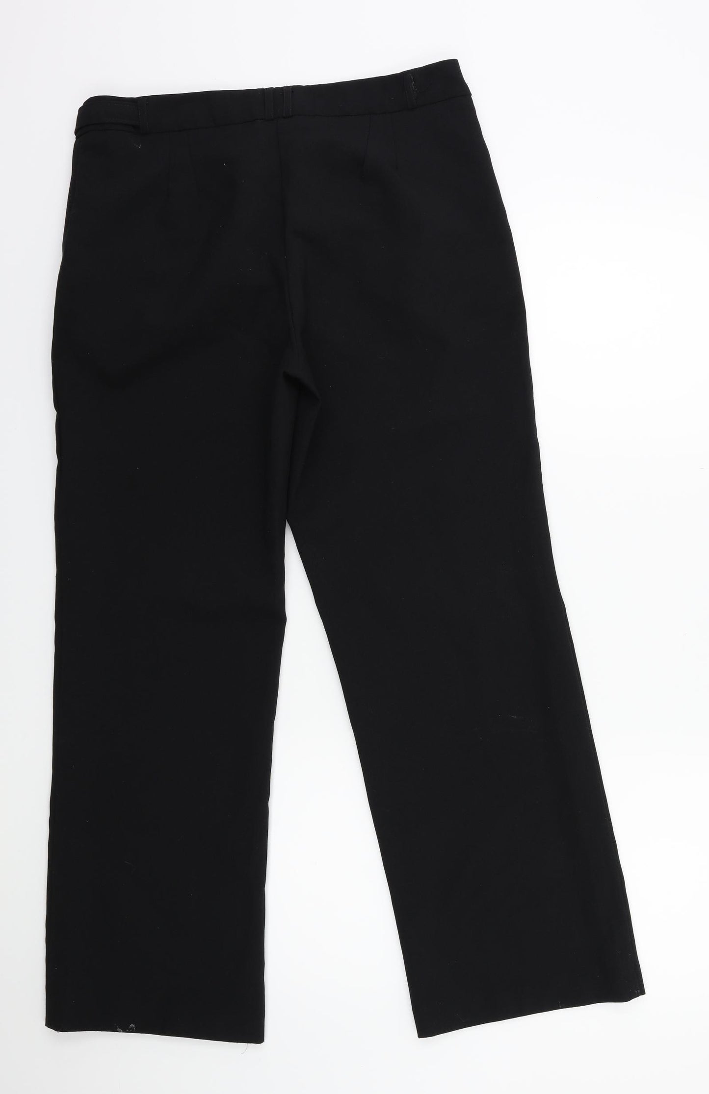 Peacocks Womens Black   Trousers  Size 12 L28 in