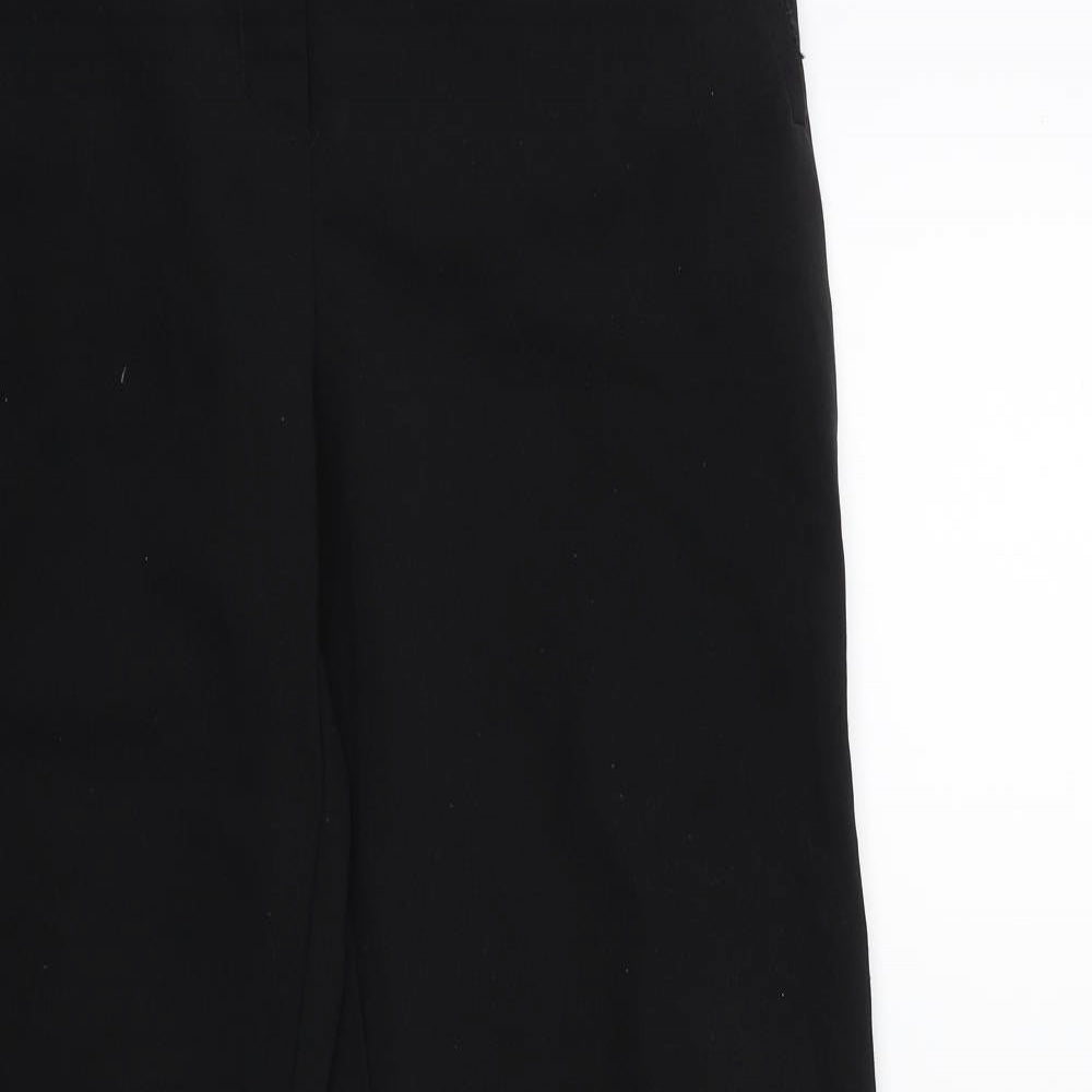 Peacocks Womens Black   Trousers  Size 12 L28 in