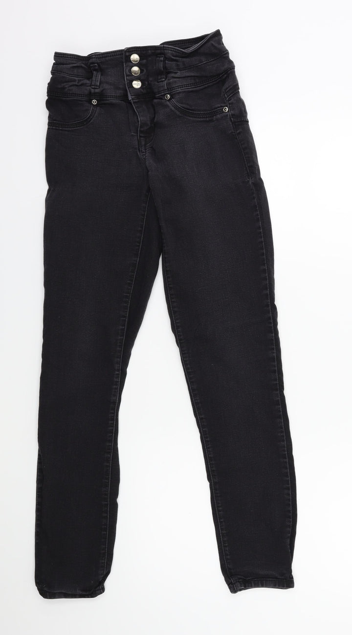 EVER MORE Womens Black  Denim Skinny Jeans Size 24 in L28 in