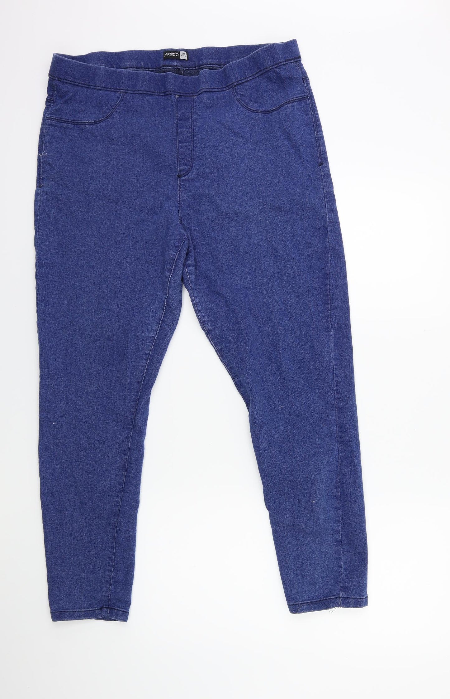 PEP&CO Womens Blue  Denim Jegging Jeans Size 20 L27 in