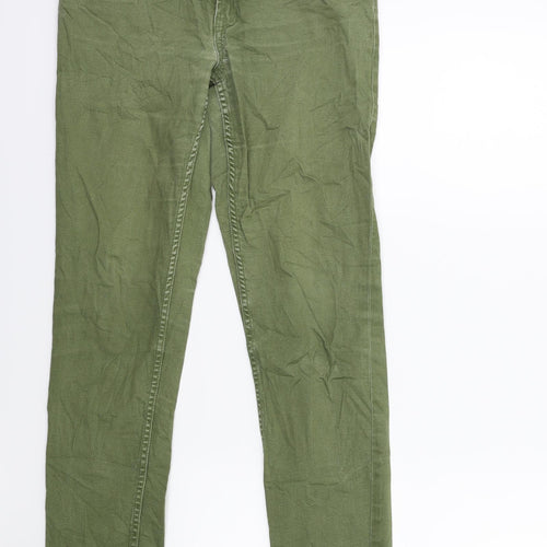 Gemma Womens Green  Denim Skinny Jeans Size 31 in L29 in