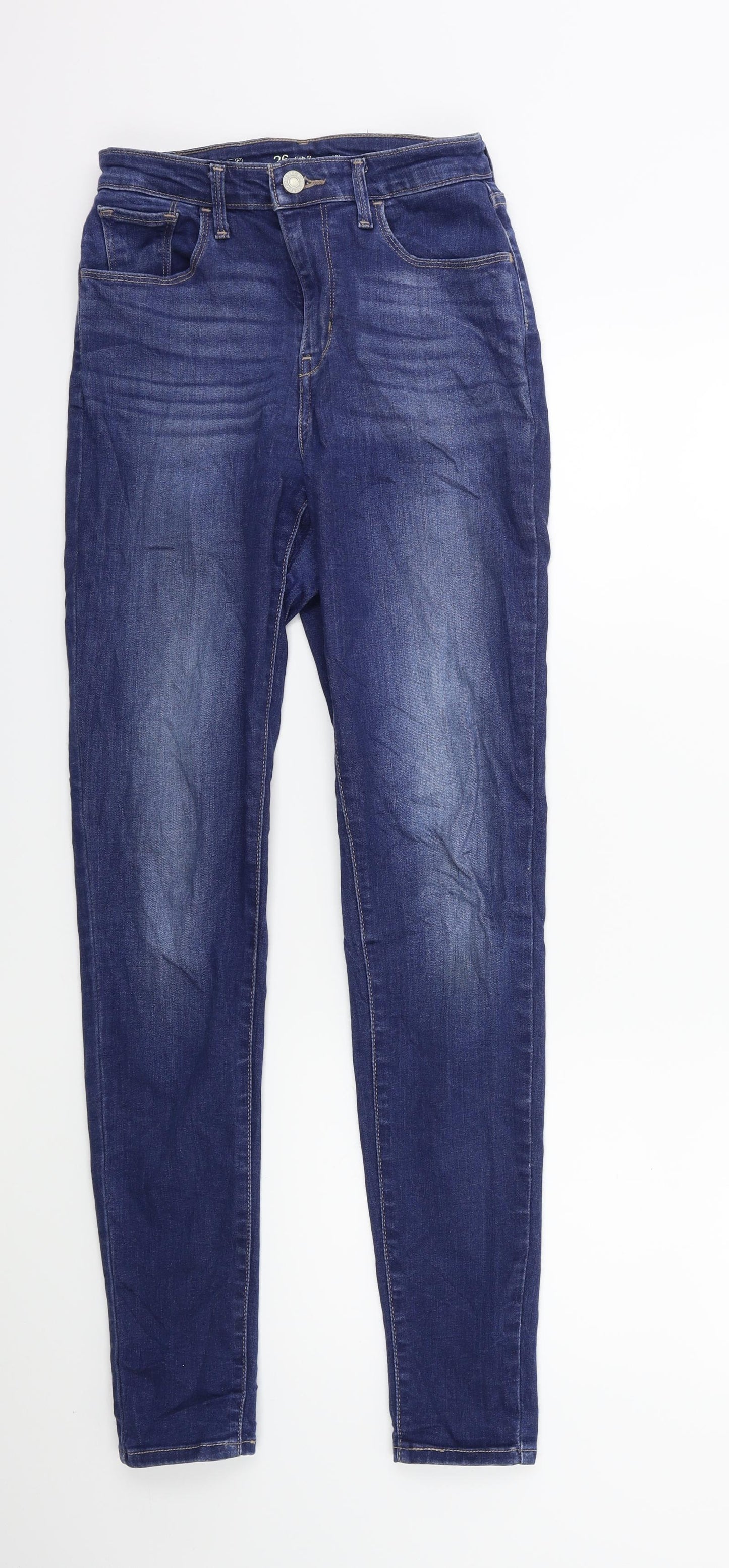Levi's Womens Blue  Denim Skinny Jeans Size 26 in L28 in