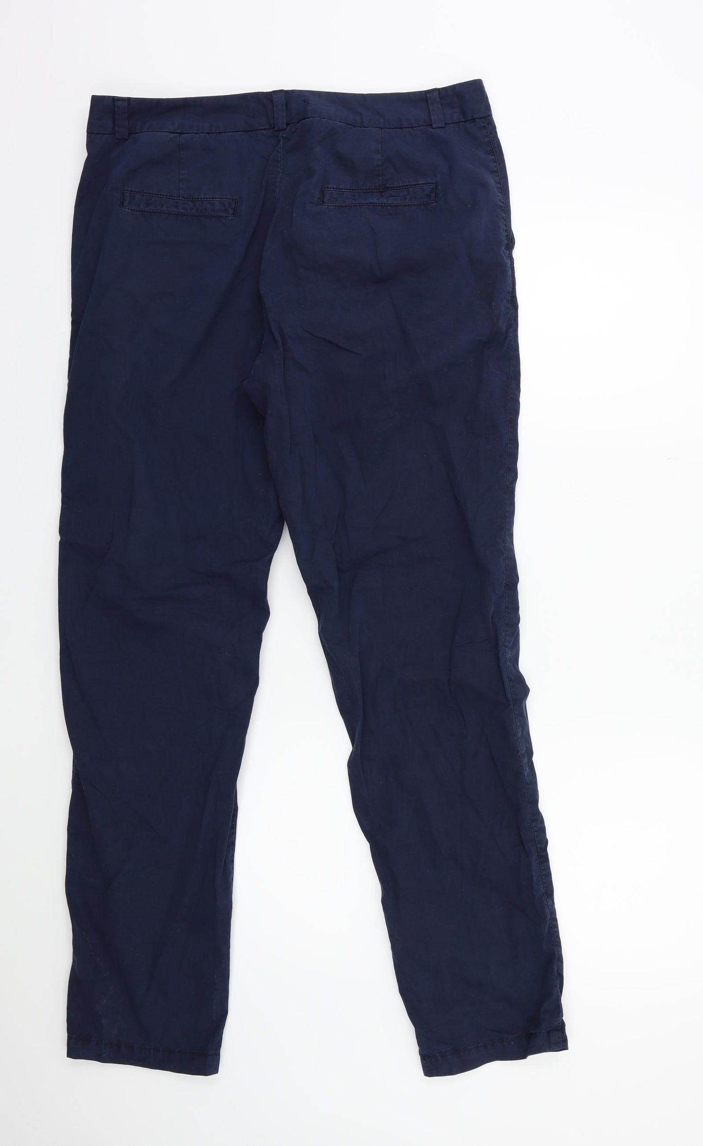 Marks and Spencer Womens Blue   Chino Trousers Size 14 L30 in