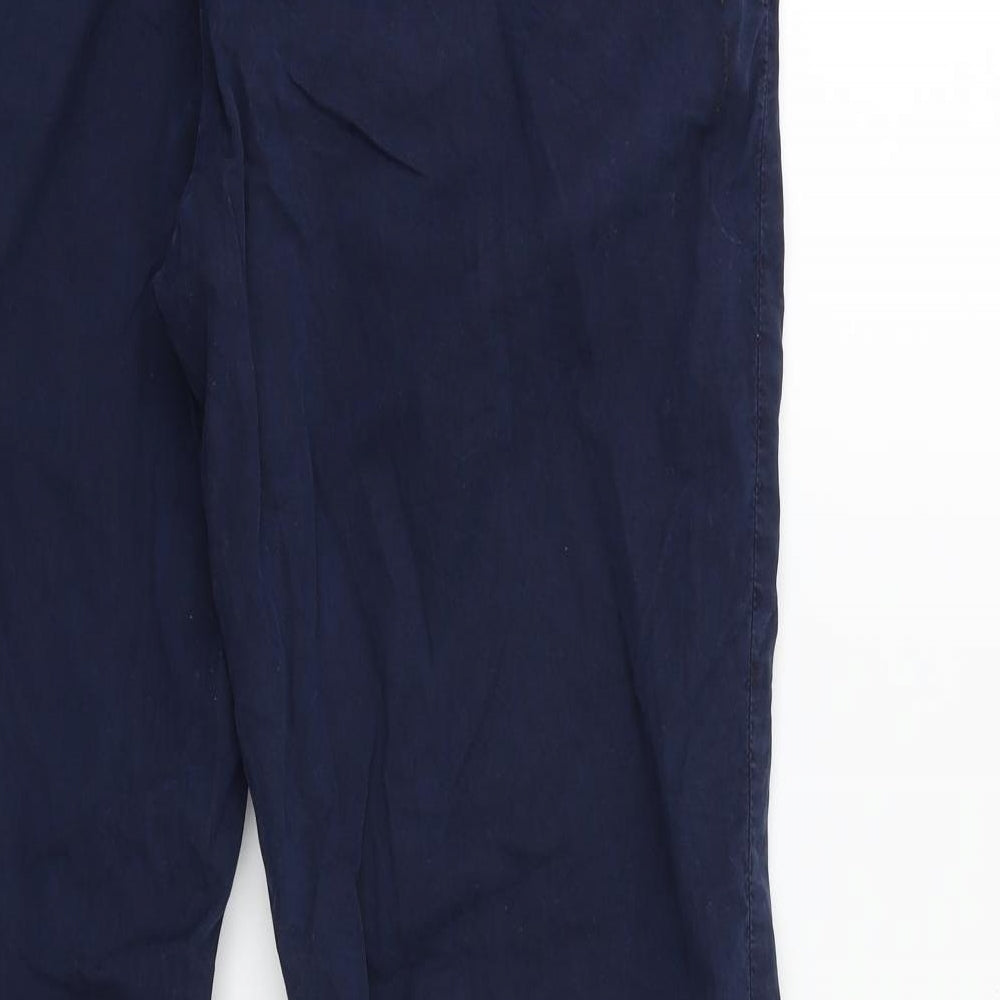 Marks and Spencer Womens Blue   Chino Trousers Size 14 L30 in