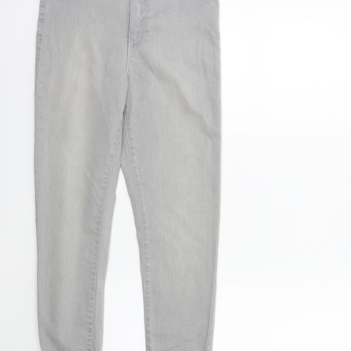 Marks and Spencer Womens Grey  Denim Skinny Jeans Size 8 L28 in