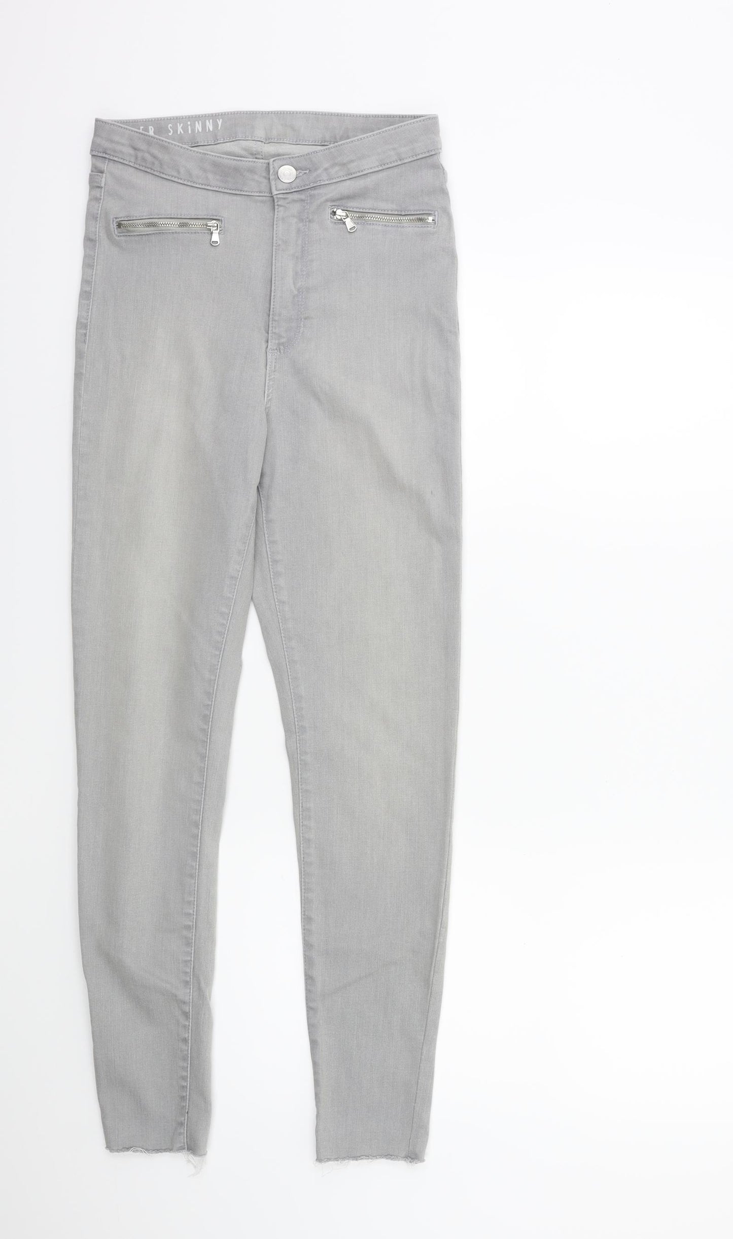 Marks and Spencer Womens Grey  Denim Skinny Jeans Size 8 L28 in