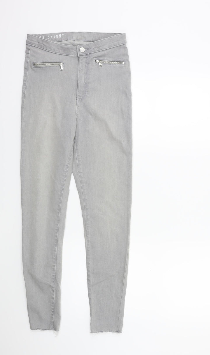 Marks and Spencer Womens Grey Denim Skinny Jeans Size 8 L28 in