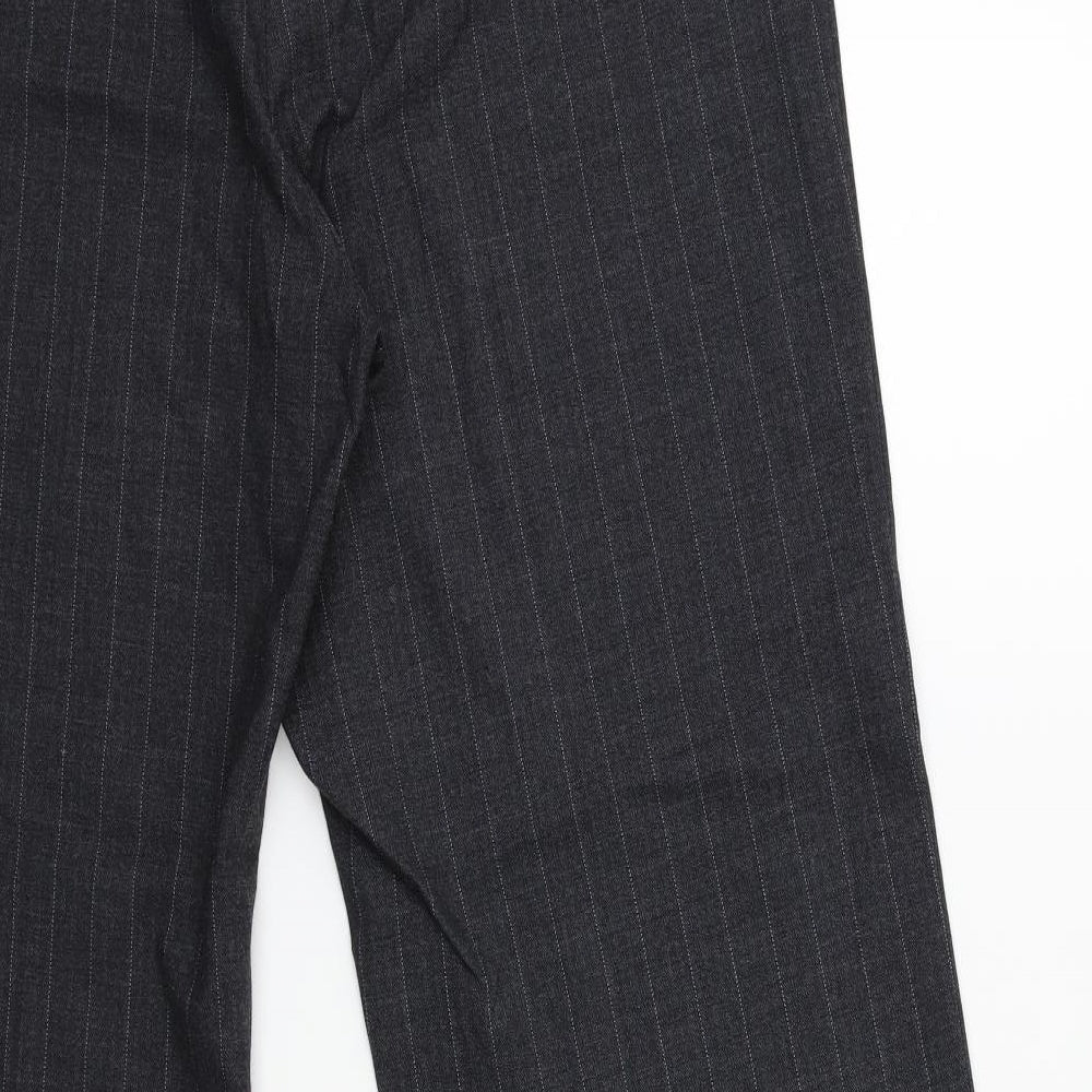 Autonomy Womens Grey Striped  Trousers  Size 16 L30 in