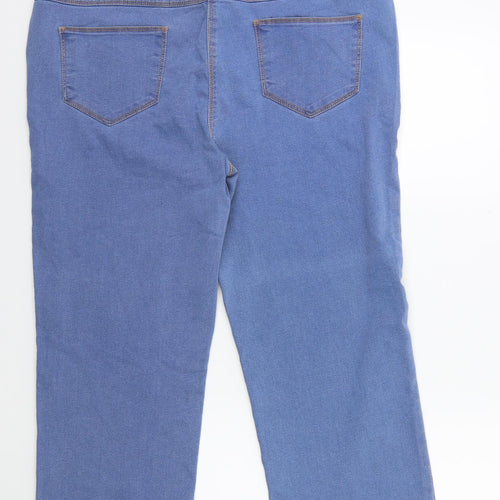 Bonmarché Womens Blue  Denim Straight Jeans Size 18 L26 in