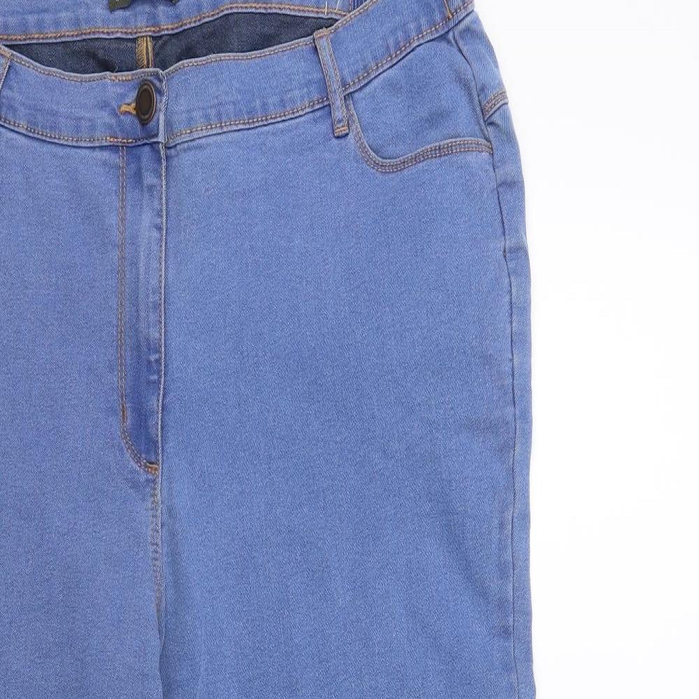 Bonmarché Womens Blue  Denim Straight Jeans Size 18 L26 in
