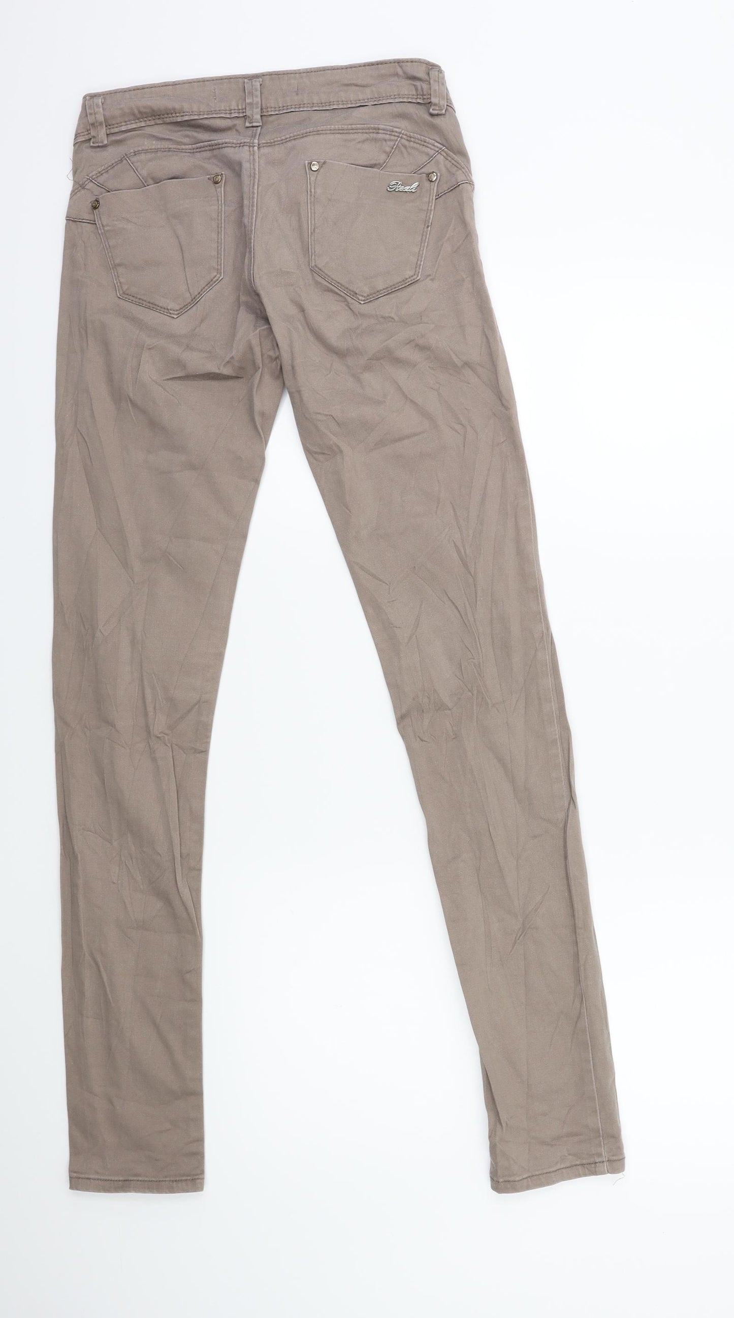 Reals Jeans Womens Brown  Denim Skinny Jeans Size S L31 in
