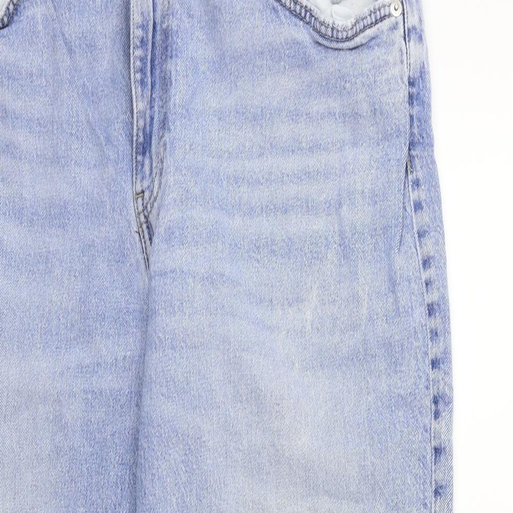 New Look Womens Blue  Denim Mom Jeans Size 16 L26 in