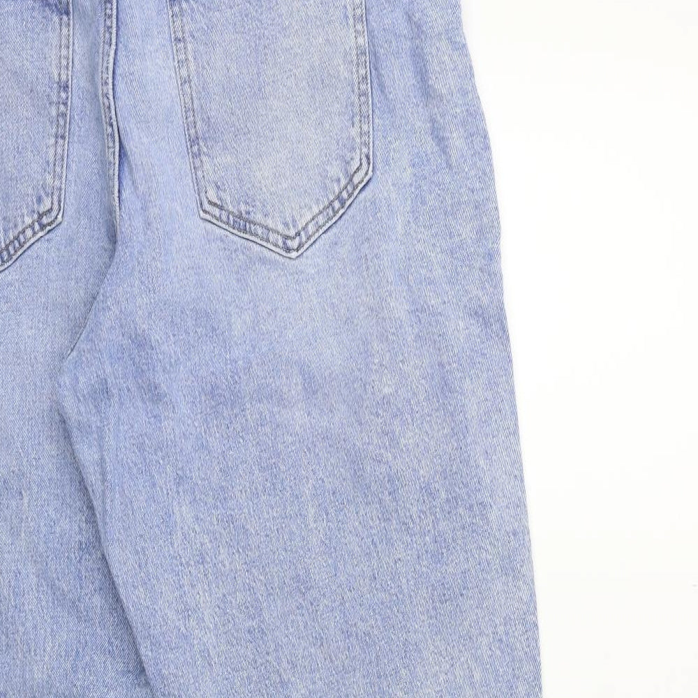 New Look Womens Blue  Denim Mom Jeans Size 16 L26 in