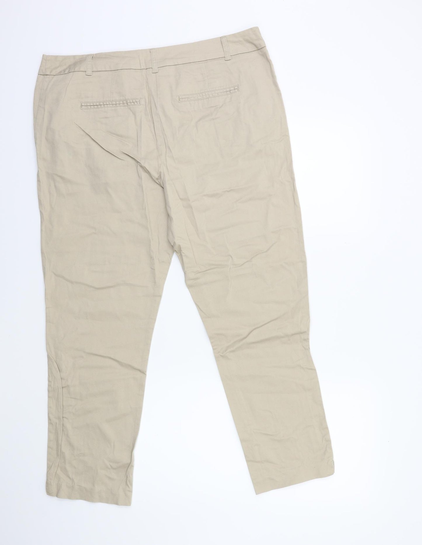 George Womens Beige   Trousers  Size 18 L28 in