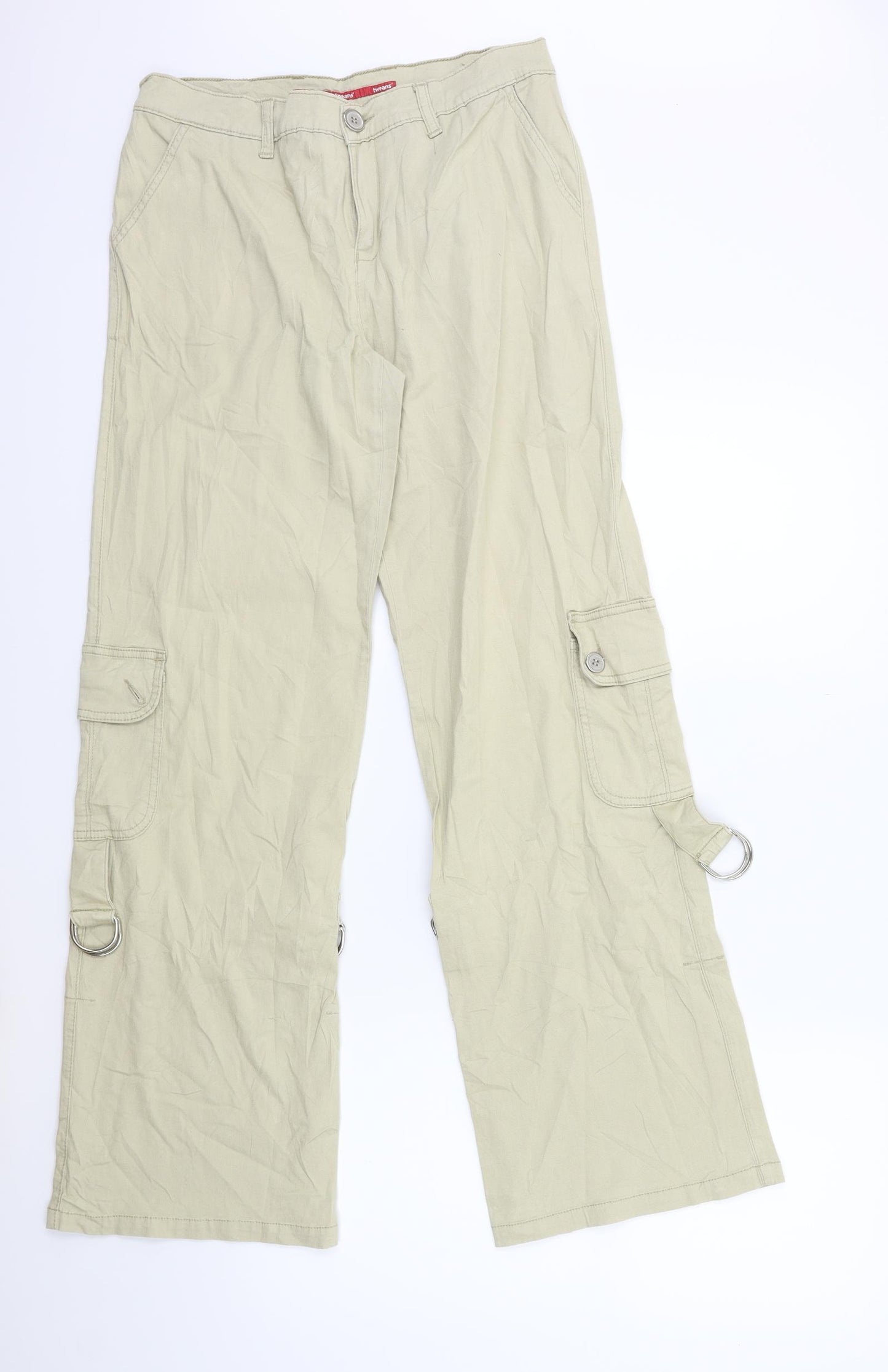 Tweans Womens Beige   Cargo Trousers Size 28 in L30 in
