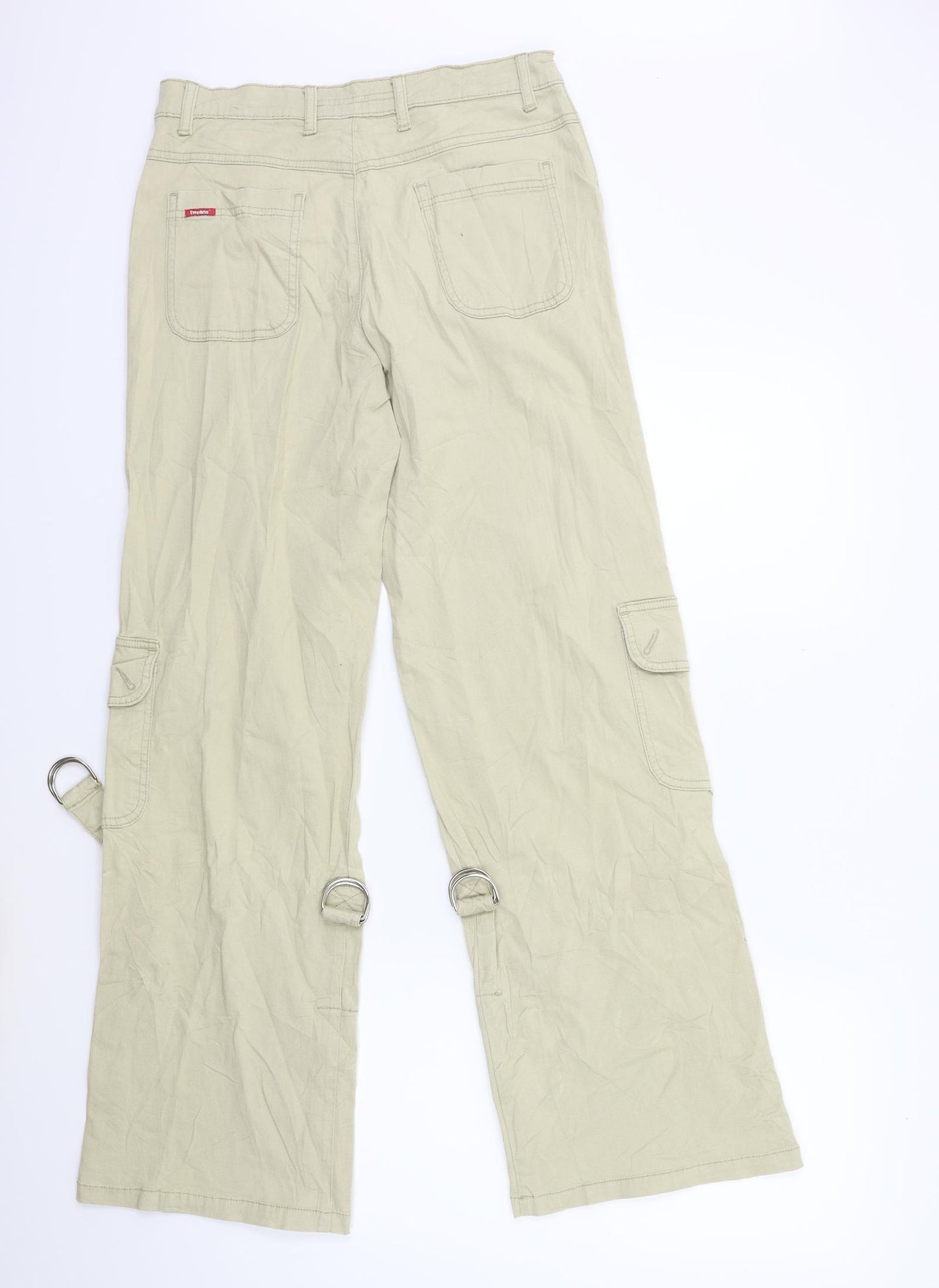 Tweans Womens Beige   Cargo Trousers Size 28 in L30 in