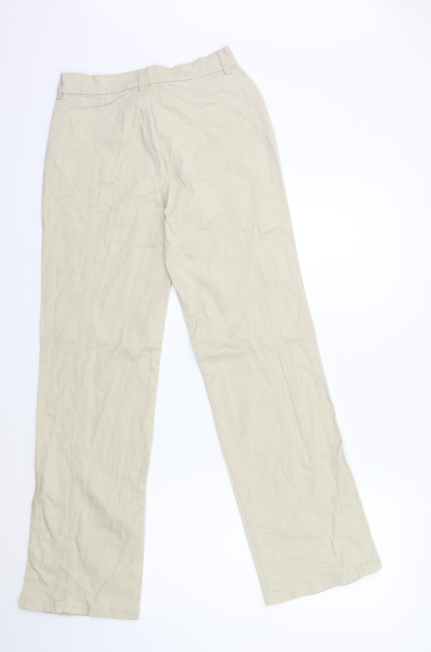 LAURA STEIN Womens Beige   Cargo Trousers Size 10 L29 in