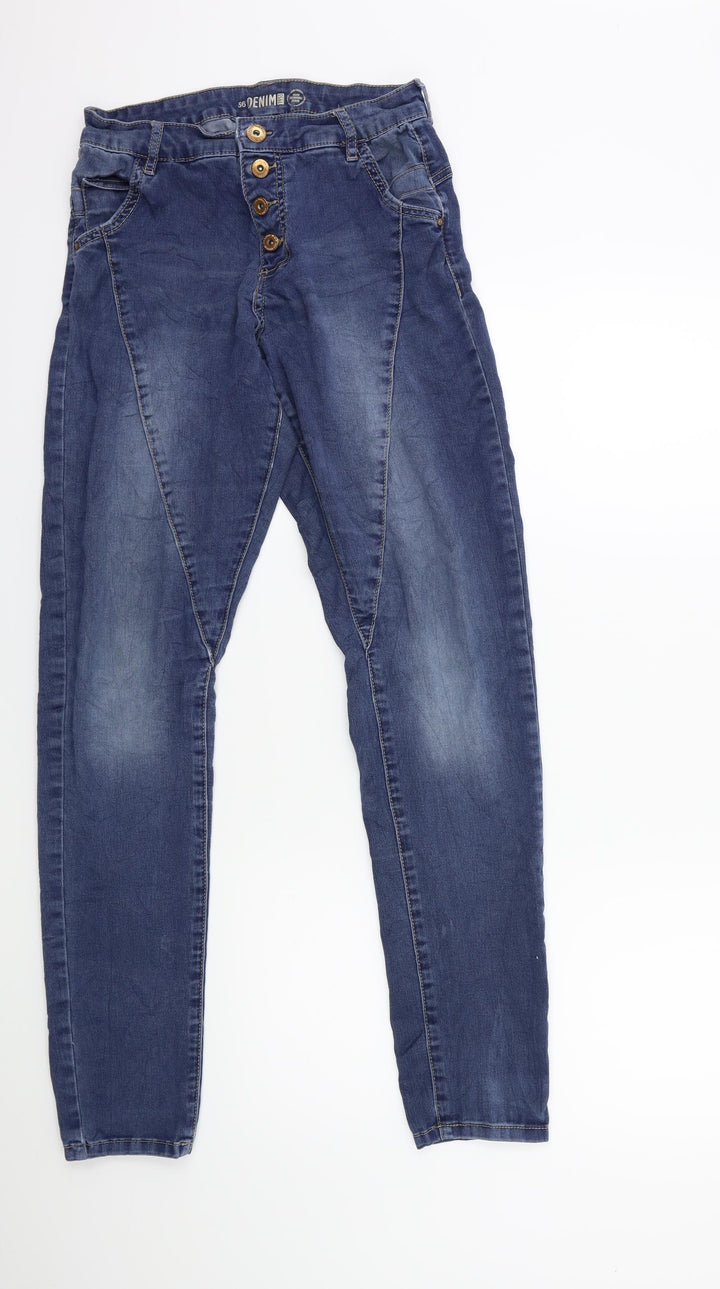 denim 1953 Womens Blue Denim Skinny Jeans Size 8 L30 in