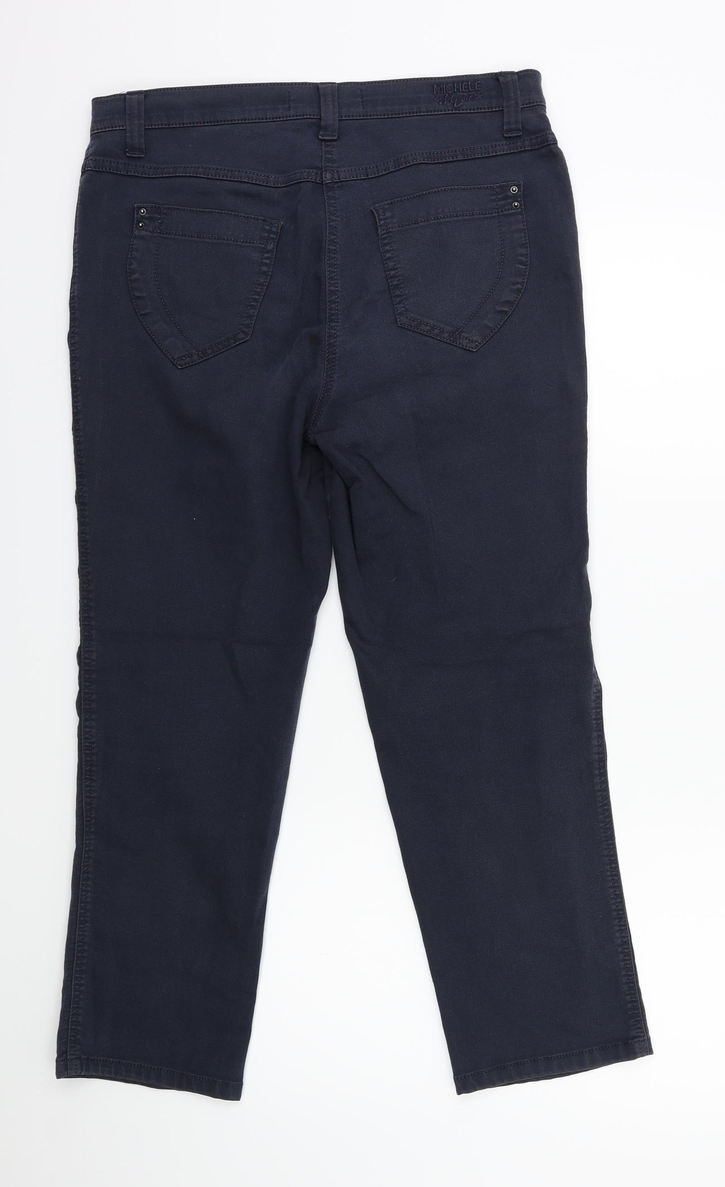 Michele Magic Womens Blue   Trousers  Size 32 in L25 in