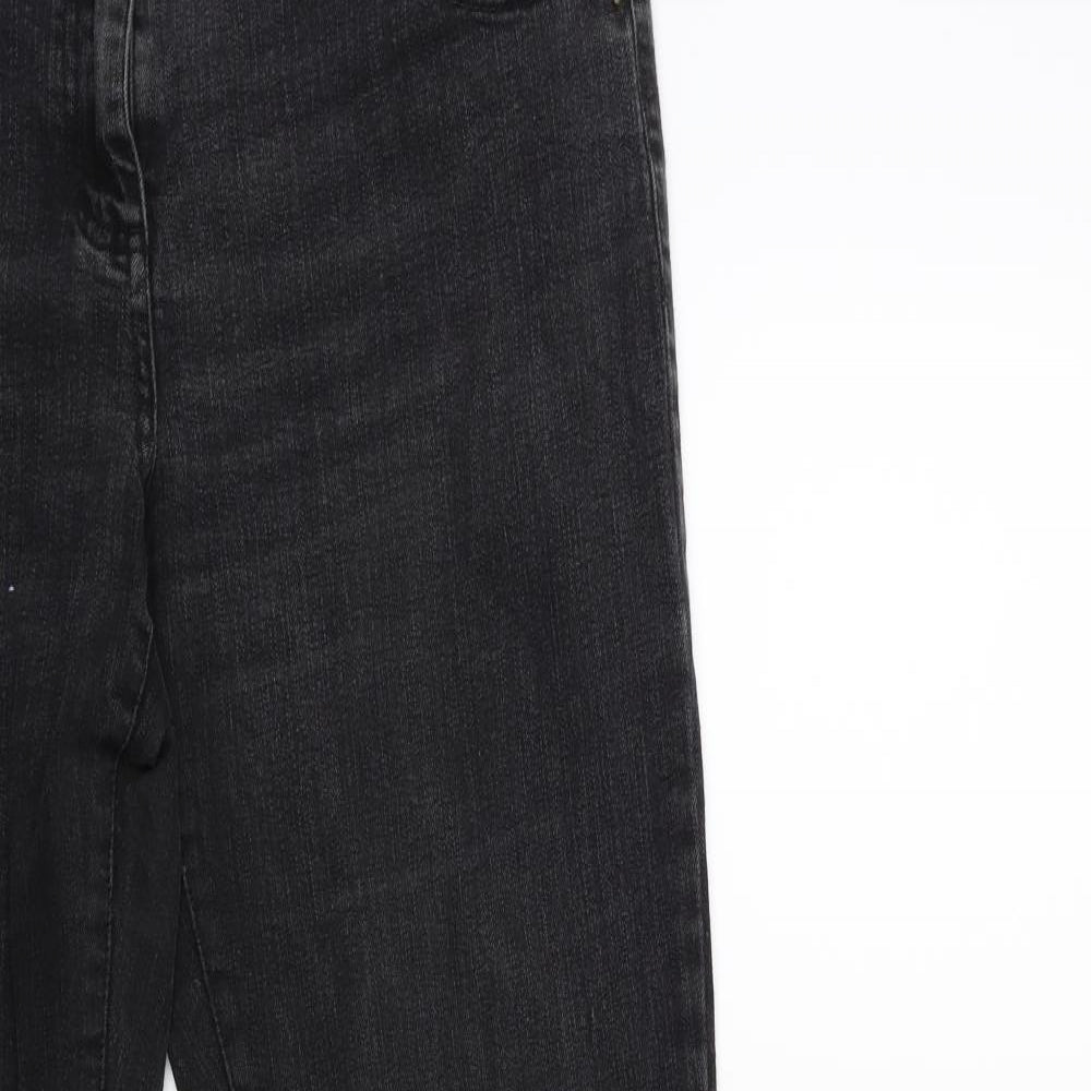 Cherokee Womens Black  Denim Straight Jeans Size 12 L30 in