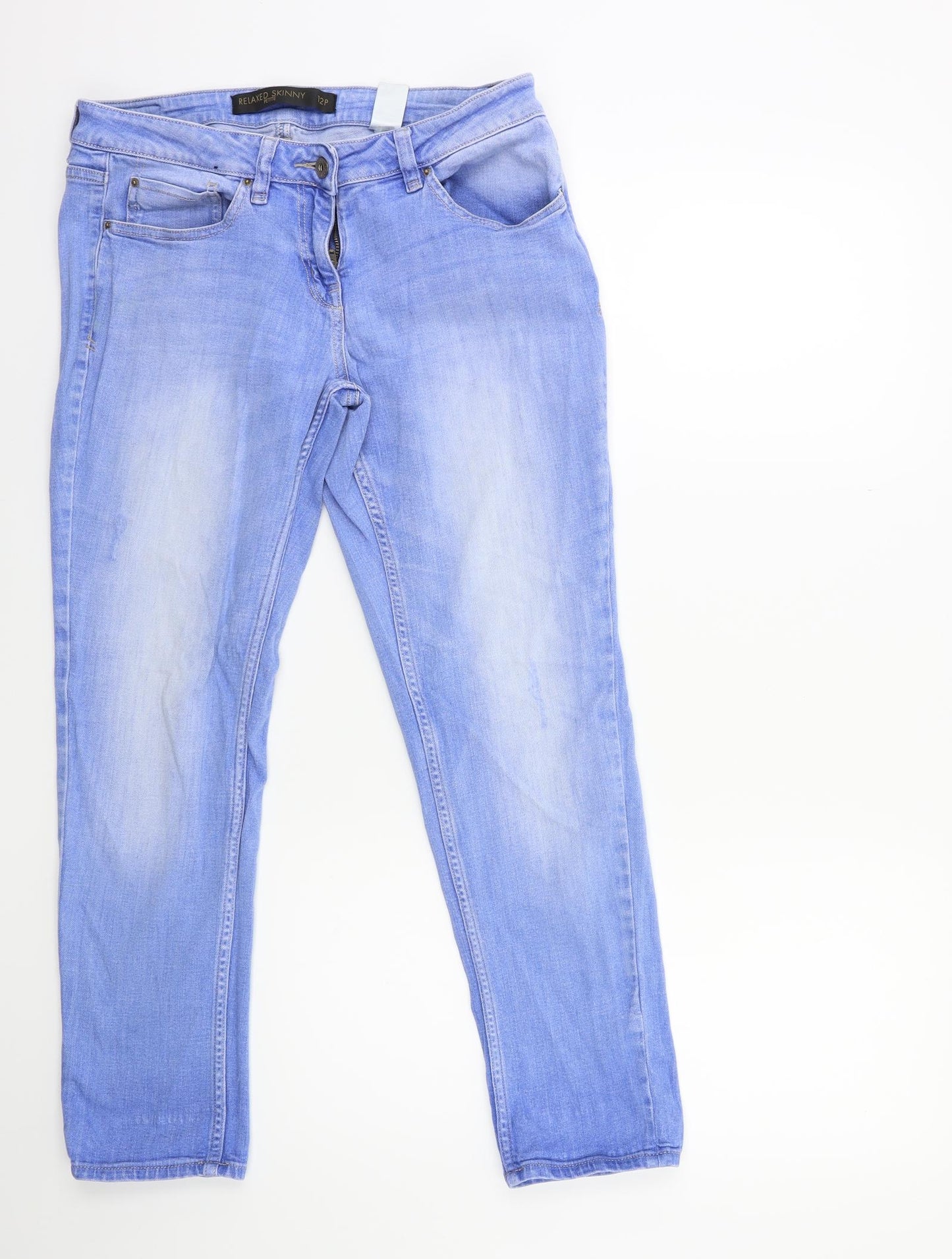 NEXT Womens Blue  Denim Skinny Jeans Size 12 L27 in